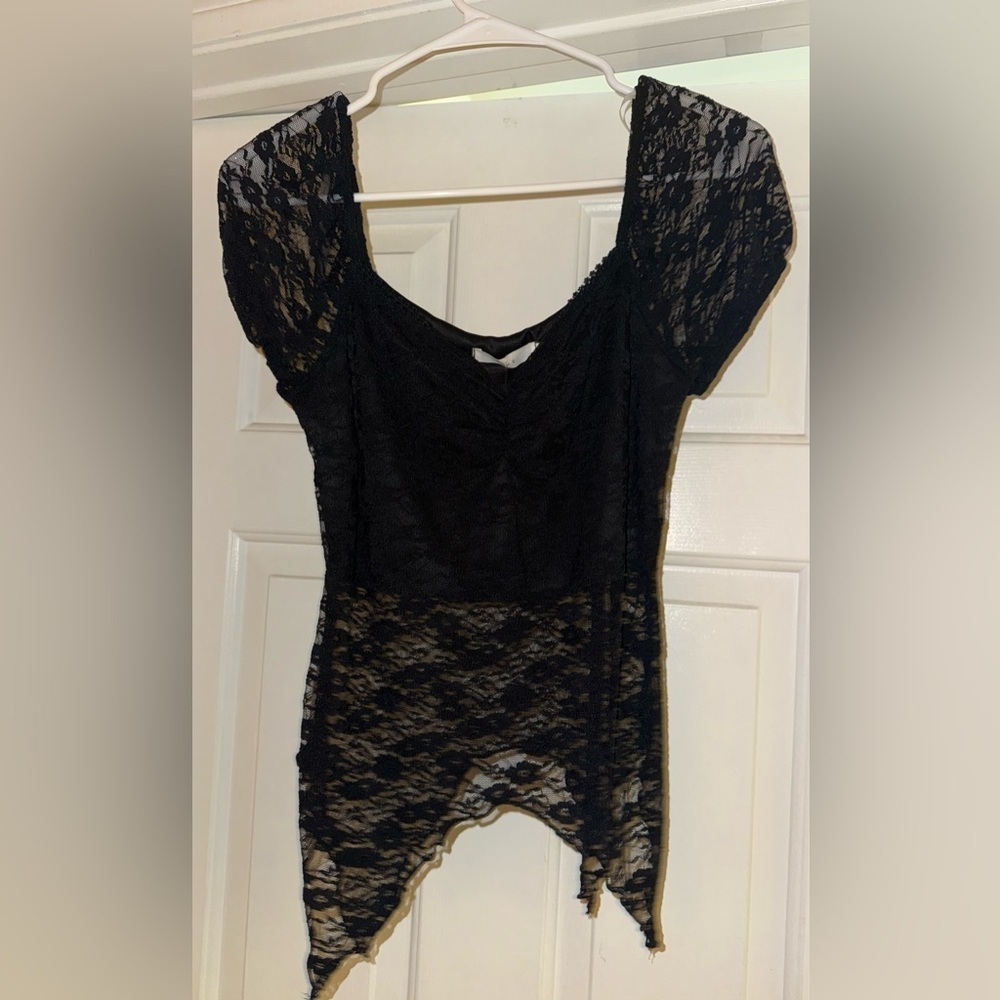 Nordstrom - LUSH- Black Lace top
